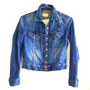 😁CURRENT/ELLIOTT THE SNAP DENIM JACKET
